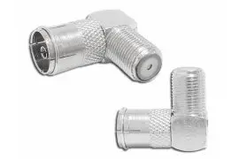 Adapter TV Gniazdo F / Gniazdo TV IEC kątowe - 20szt
