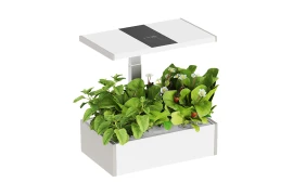 Smarter SMART Garden-Blumentopf 10l in Weiß und Grau mit LCD-Bildschirm für Ihre Lieblingspflanzen das ganze Jahr über Spacetronik SPGC20