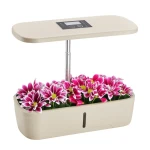 Intelligenter Blumentopf SMART GARDEN in Beige mit Bewässerungssystem Spacetronik SPGC10