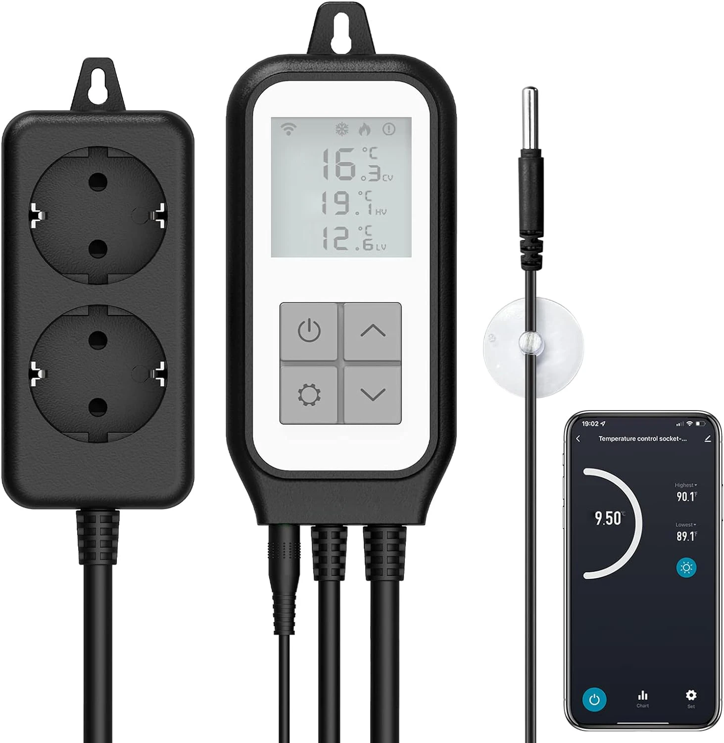 Smarte Outdoor-WLAN-Gartensteckdose Spacetronik Smart Life SL-PST20