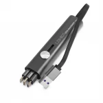 Kabel 3w1 do ładowania USB-A / USB-C + micro-USB + Lightning 30cm 3,4A LC99