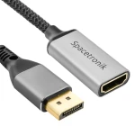 Kabel Adapter DP na HDMI 1.4 4K 20cm Spacetronik KDH-SPA002