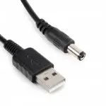 Kabel adapter zasilania z USB na DC 2.50/5.5 100cm Spacetronik