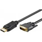 Kabel Display Port DP - DVI-D (24 pin) czarny 5m