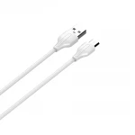 Kabel do szybkiego ładowania USB-A / Lightning 20cm 2,4A biały LS540L