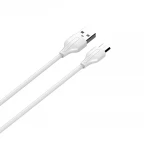 Kabel do szybkiego ładowania USB-A / USB-C 3m 2,1A biały LS543C