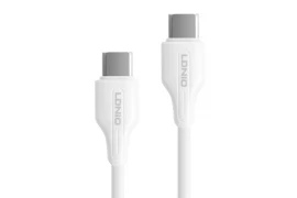 Kabel do szybkiego ładowania USB-C / USB-C 2m 65W biały LC122C