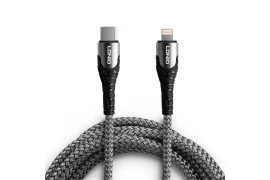 Kabel do szybkiego ładowania USB-C / Lightning 30W 1m szary LC111
