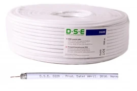 Kabel DSE D220 RG6 CU 100m/rolka 0,80mm CU / 64x0,12mm