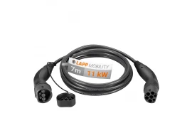 Kabel EV PHEV do ładowania samochodu elektrycznego Type 2 LAPP 11kW 20A czarny 7m