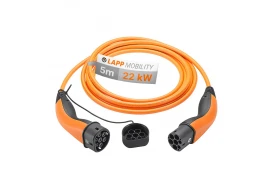 Kabel EV PHEV Type 2 LAPP 22kW 32A pomarańczowy 5m