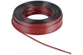 Kabel głośnikowy GOOBAY czarno-czerwony 2x2,5mm² CCA rolka 25m