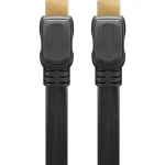 Kabel HDMI 2.0 4K 60Hz PŁASKI ARC CEC Goobay czarny 1,5m