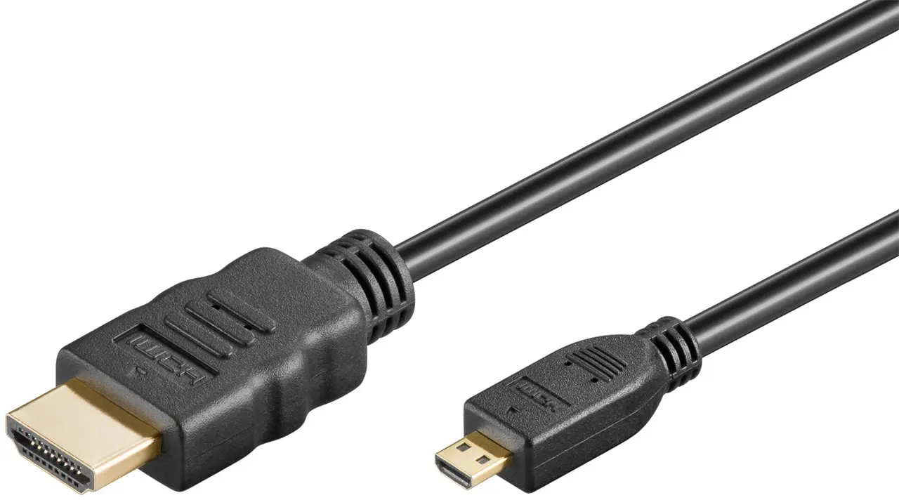 Kabel HDMI - micro HDMI 2.0 4K@60Hz Goobay czarny 1,5m