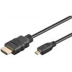 Kabel HDMI - micro HDMI 2.0 4K@60Hz Goobay czarny 1m