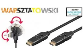 Kabel HDMI™ Obrotowy Goobay Czarny 2m