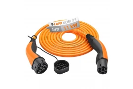 Kabel HELIX EV PHEV do ładowania samochodu Type 2 LAPP 11kW 20A orange 5m