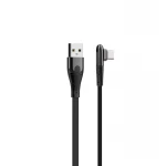 Kabel kątowy 90 stopni do szybkiego ładowania USB-A / micro-USB 1m 2,4A LS581M