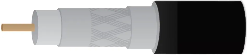 Kabel koncentryczny RG11 1,63mm SP11CCS żelowany PE 1m