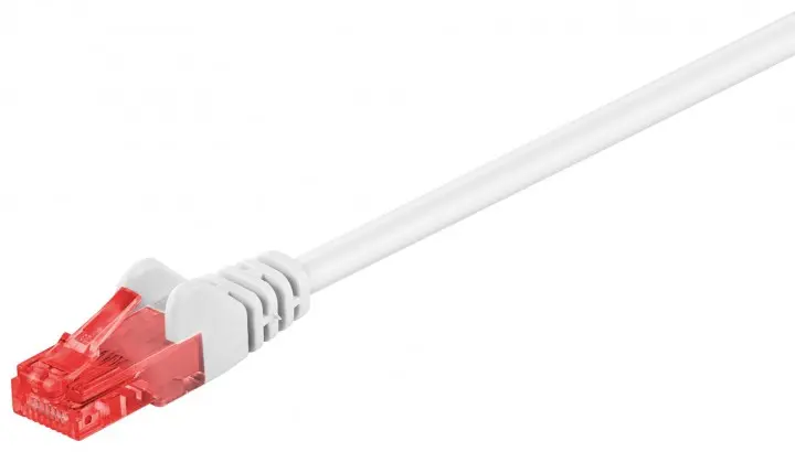 Kabel LAN Patch cord CAT 6 U/UTP biały 15m