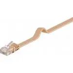 Kabel LAN Patch Cord CAT 6 U/UTP PŁASKI brązowy 20m