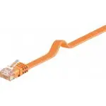 Kabel LAN Patchcord CAT 6 U/UTP PŁASKI pomarańczowy 1,5m