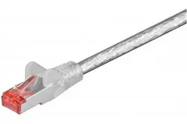 Kabel LAN Patchcord CAT 6 S/FTP Transparentny 3m