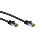 Kabel LAN Patchcord CAT 8.1 S/FTP cert. GHMT MIEDŹ czarny 0,5m