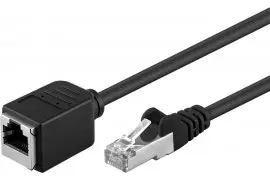 Kabel LAN przedłużacz CAT 5E F/UTP czarny 10m