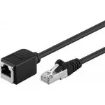 Kabel LAN przedłużacz CAT 5E F/UTP czarny 3m