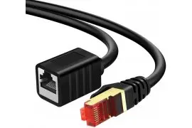 LAN cable CAT7 extender black 1m