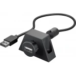 Kabel przedłużacz USB 2.0 z uchwytem montażowym Goobay 1,2m