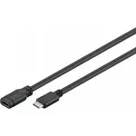 Kabel przedłużacz USB-C 3.1 5 Czarny 1m Goobay