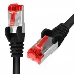 RJ45 CAT 6 S/FTP-Kabel AWG27 LSZH schwarz 0,25 m