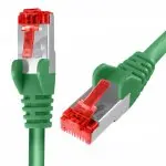 Kabel RJ45 CAT 6 S/FTP AWG27 LSZH zielony 0,5m