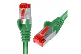 Kabel RJ45 CAT 6 S/FTP AWG27 LSZH zielony 7,5m