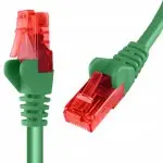 Kabel RJ45 CAT 6 U/UTP AWG24 zielony 0,5m