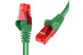 Kabel RJ45 CAT 6 U/UTP AWG24 zielony 1m