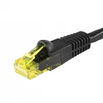 Cable RJ45 CAT 6 U/UTP AWG24 black PE 60m