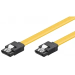 Kabel SATA III Typ L 6Gb/s prosty żółty Goobay 0,5m