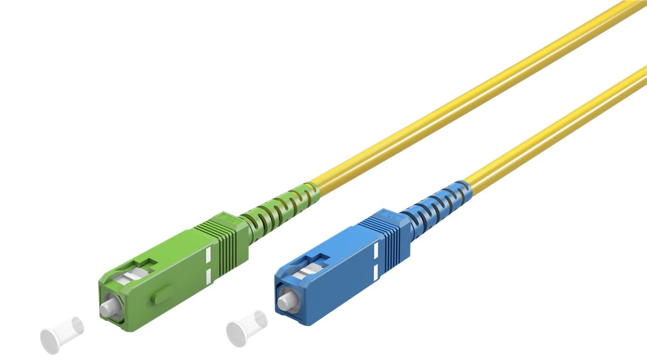 Kabel światłowodowy FOC simplex OS2 SC-APC - SC (UPC) Goobay 10m