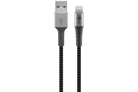 Kabel USB 2.0 - Apple Lightning Plug (8-pin) OPLOT TEKSTYLNY Goobay 2m