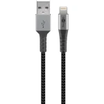 Kabel USB 2.0 - Apple Lightning Plug (8-pin) OPLOT TEKSTYLNY Goobay 1m