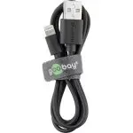 Kabel USB - Apple Lightning Plug (8-pin) Goobay CZARNY 2m