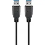 Kabel USB 3.0 SuperSpeed wtyk - wtyk USB-A Goobay 1,8m