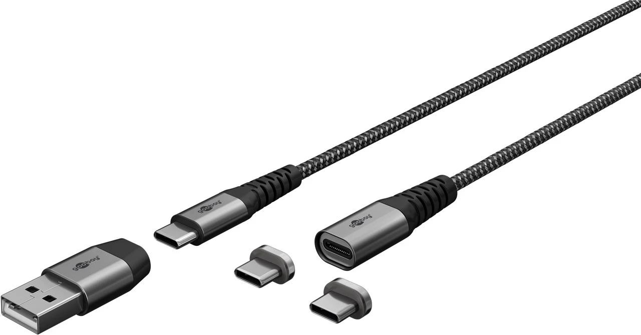USB-C 2.0 480Mb/s Goobay TEXTIL SuperSoft 60W