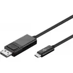 Kabel USB-C 3.1 - Display Port goobay 1,2m czarny