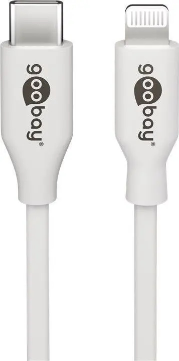 Kabel USB-C - Apple Lightning Plug 8-pin Goobay Biały 2m