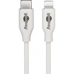 Kabel USB-C - Apple Lightning Plug 8-pin Goobay Biały 1m