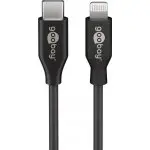 Kabel USB-C - Apple Lightning Plug 8-pin Goobay Czarny 0,5m